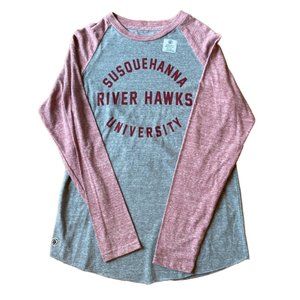 NWT Susquehanna University River Hawks Fall Rush Long-Sleeve Tee, Small